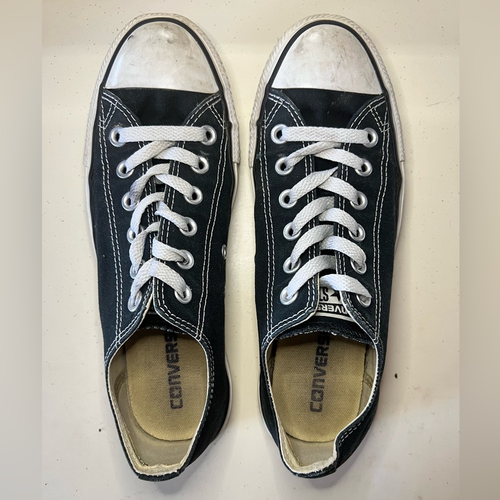 Converse Black and White Low-Top Sneakers